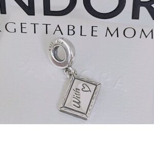 Pandora Silver 'Teach With Love' Charm